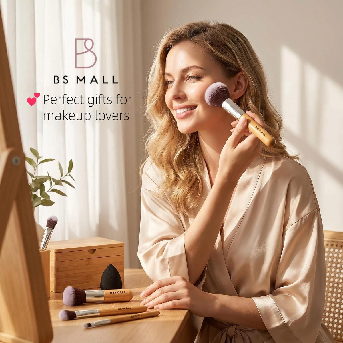 BS-MALL concealer brush with soft bristles
