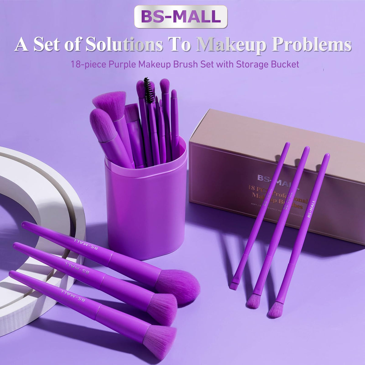 BS-MALL ergonomic handle makeup brush close-up
