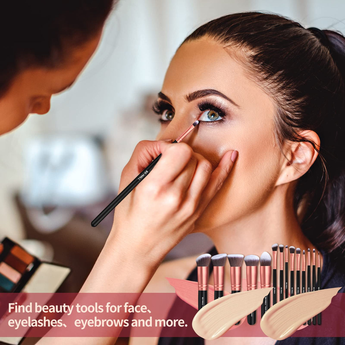 BS-MALL eyeshadow brush set for precise application