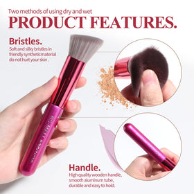 BS-MALL foundation brush close-up for liquid makeup
