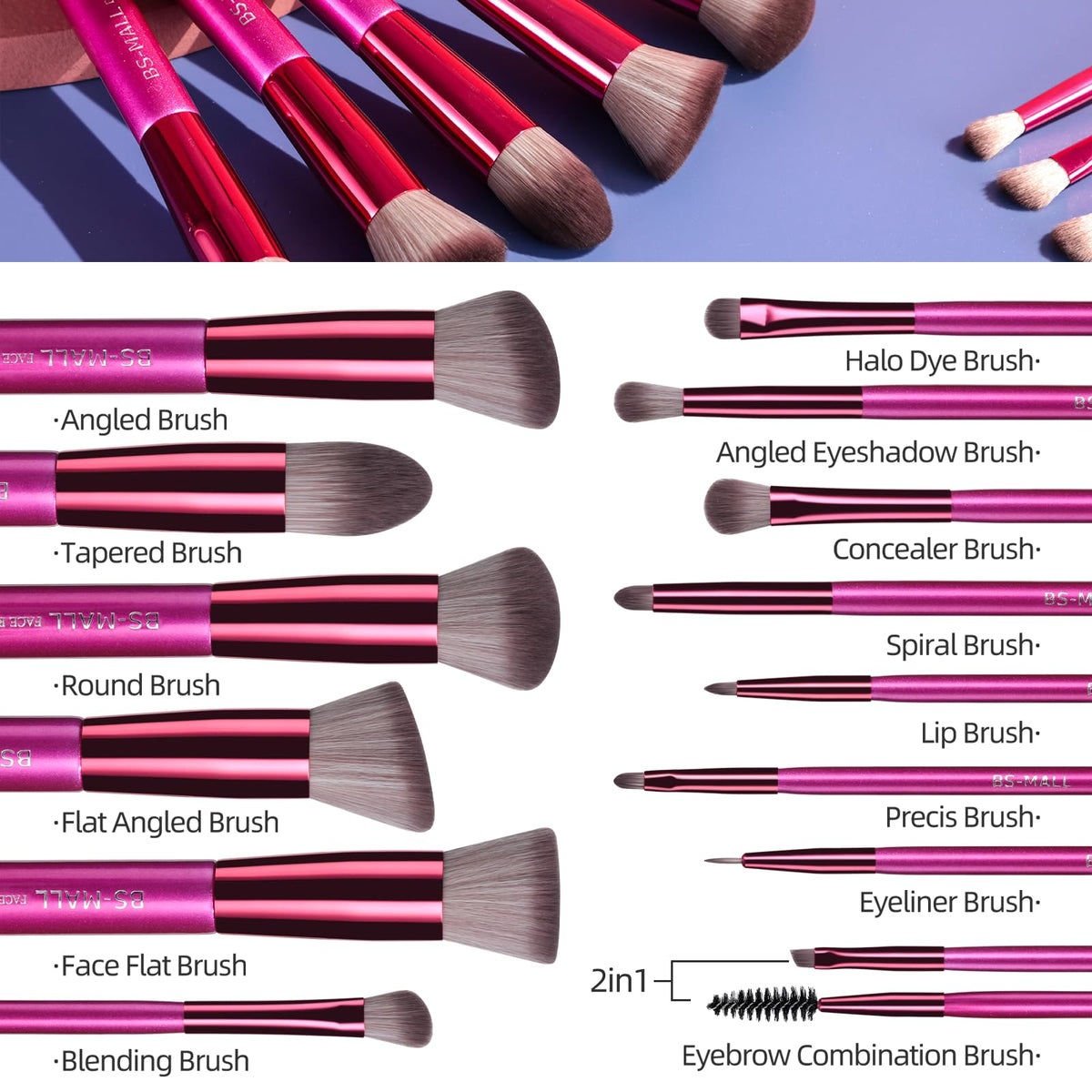 BS-MALL kabuki brush for powder application