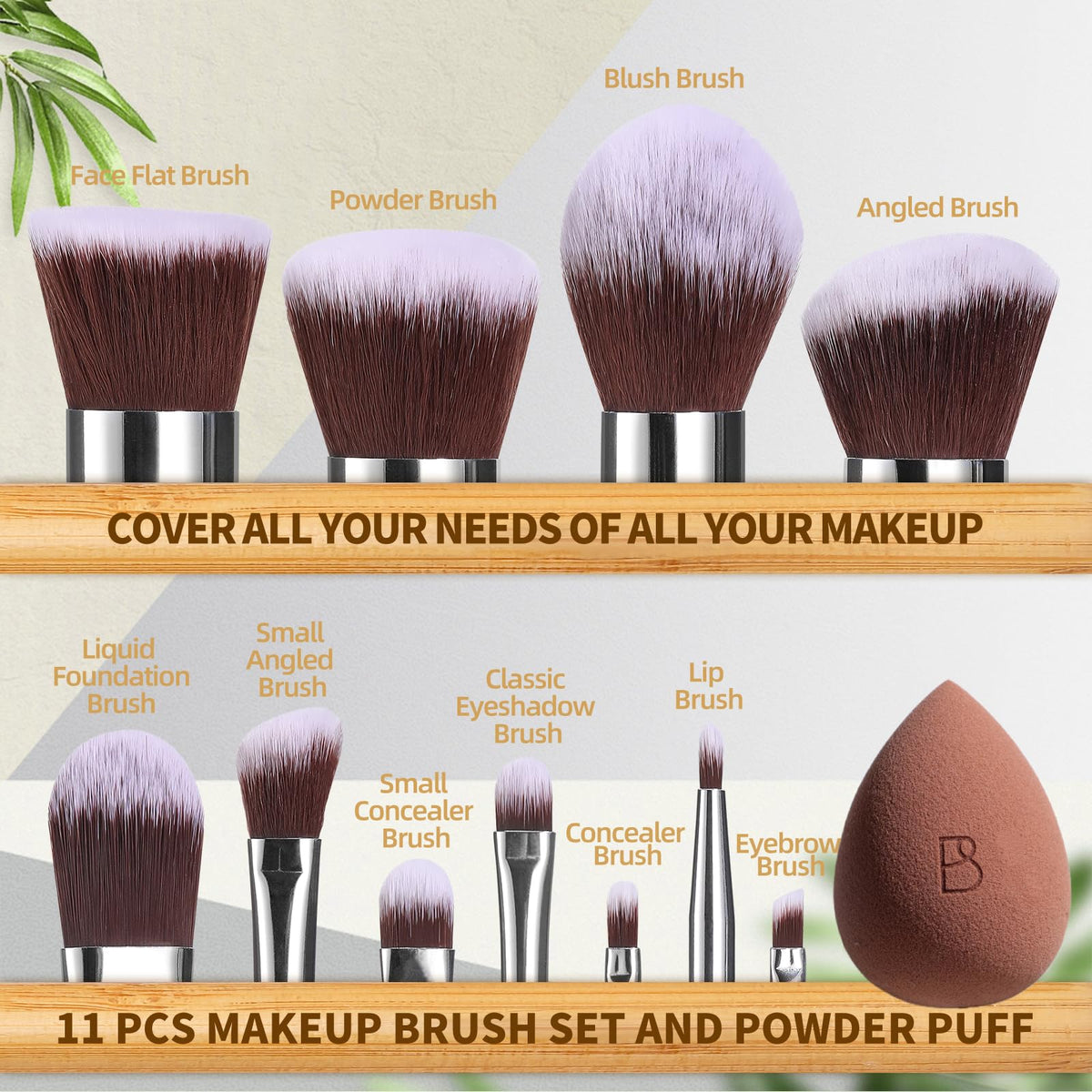BS-MALL liquid foundation brush from the 11-piece set