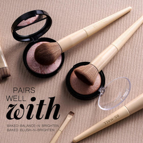 BS-MALL makeup brush set in sleek travel case