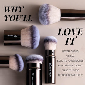 BS-MALL makeup brush set with various brush types laid out