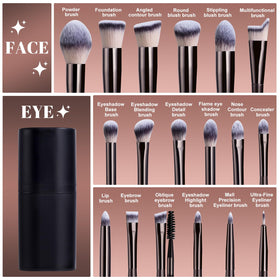 BS-MALL Makeup Brushes close-up showing soft bristles