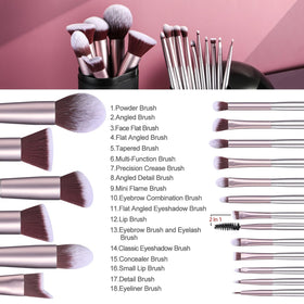 BS-MALL makeup brushes displayed on a white background