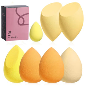 BS-MALL Makeup Sponge Set 7 Pcs in elegant pink packaging