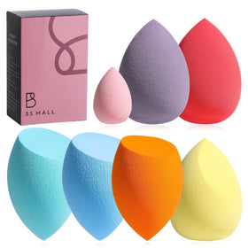 BS-MALL Makeup Sponge Set 7 Pcs in multi-coloured packaging