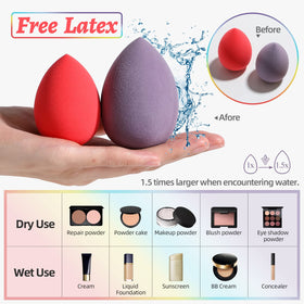 BS-MALL makeup sponge set displayed on a vanity