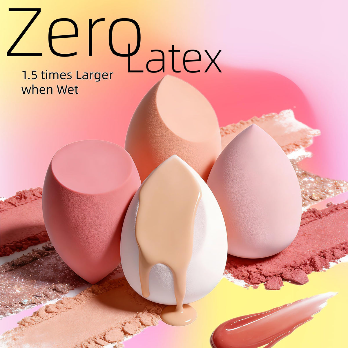 BS-MALL makeup sponge set displayed on vanity