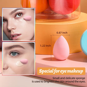 BS-MALL makeup sponge set wet and dry comparison