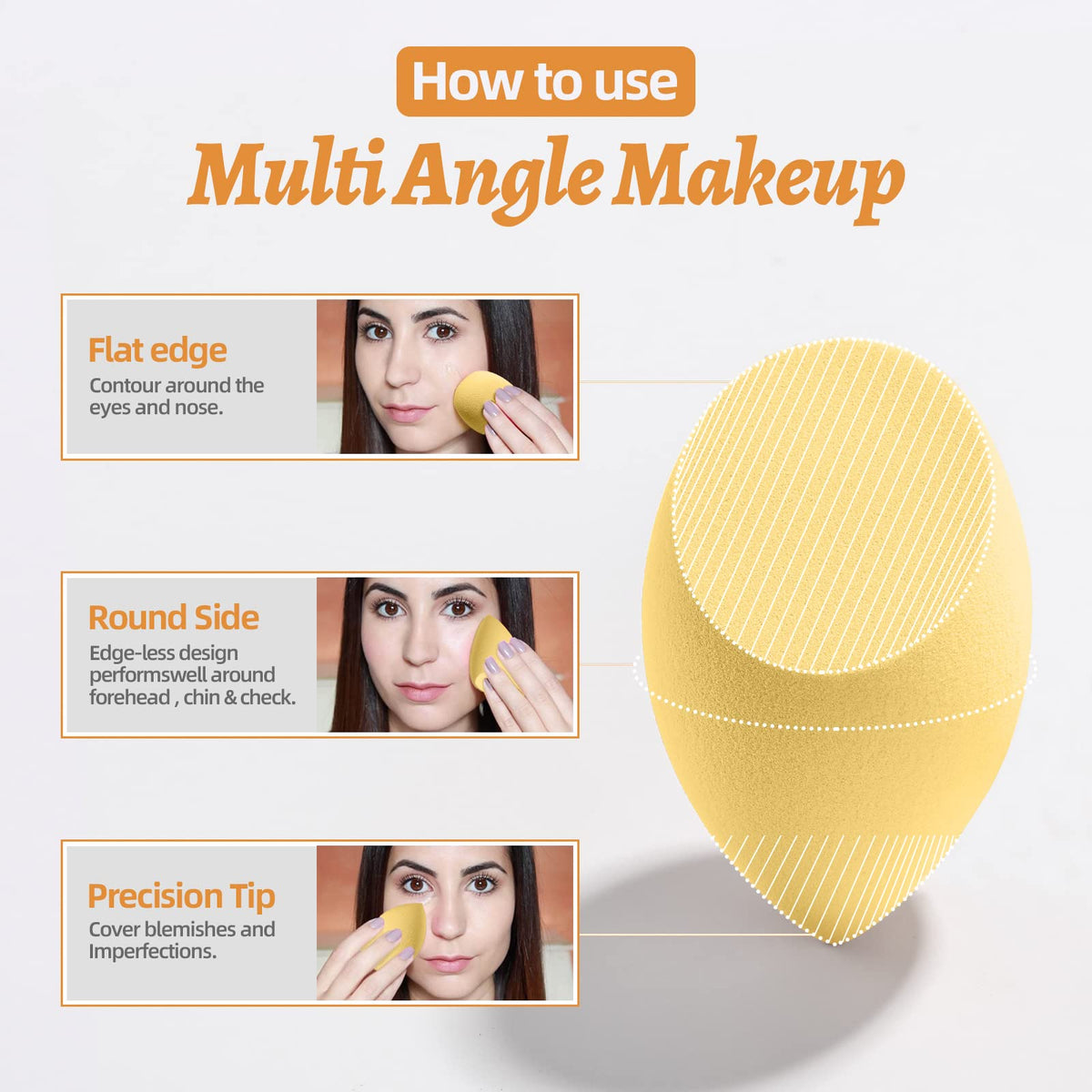 BS-MALL makeup sponges in a unique storage bottle