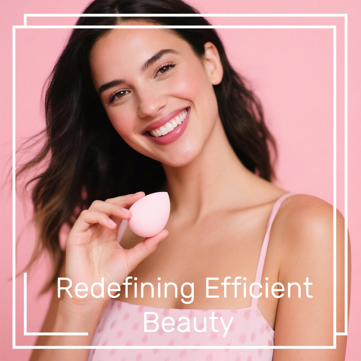 BS-MALL makeup sponges in use for foundation application