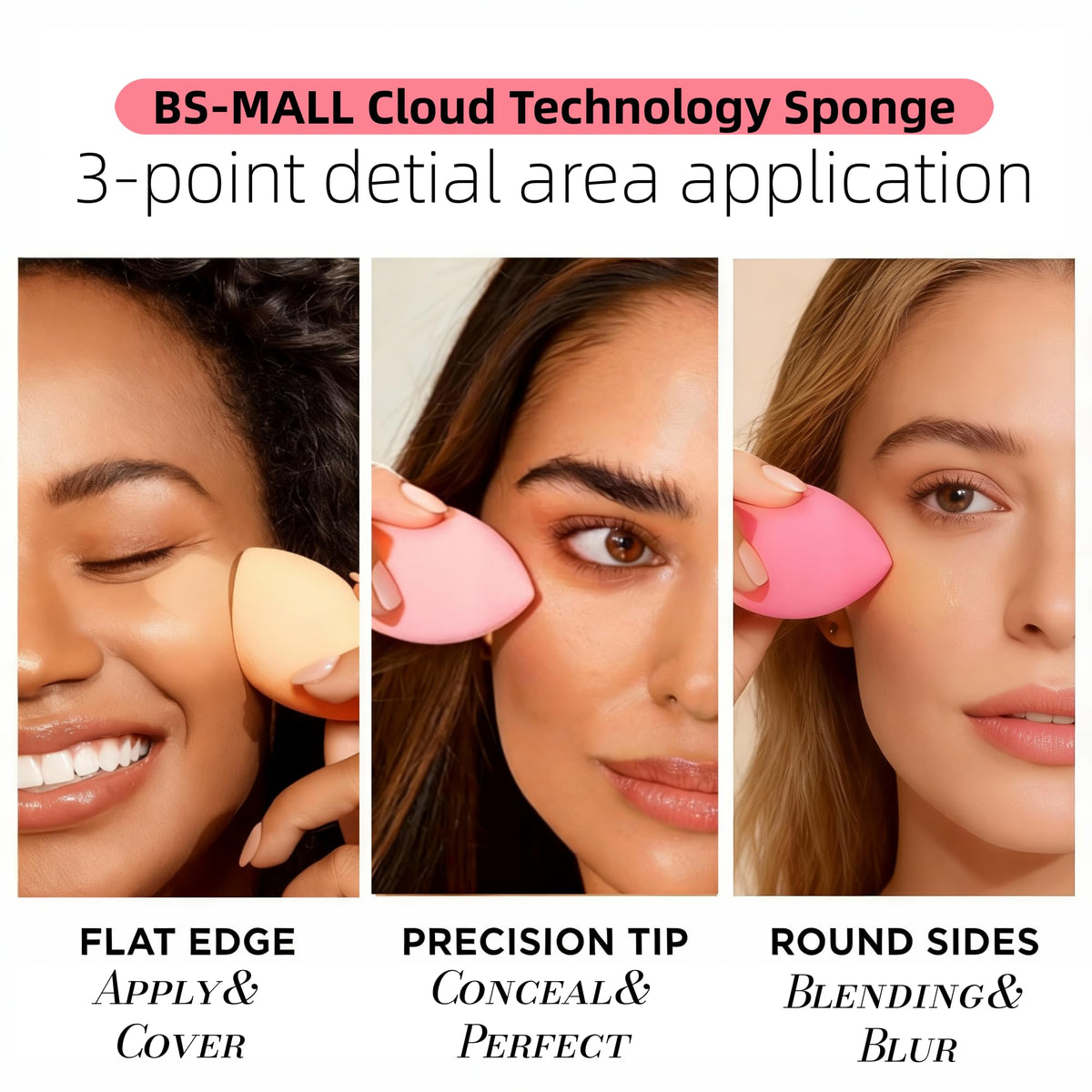 BS-MALL mini makeup sponge for precise application