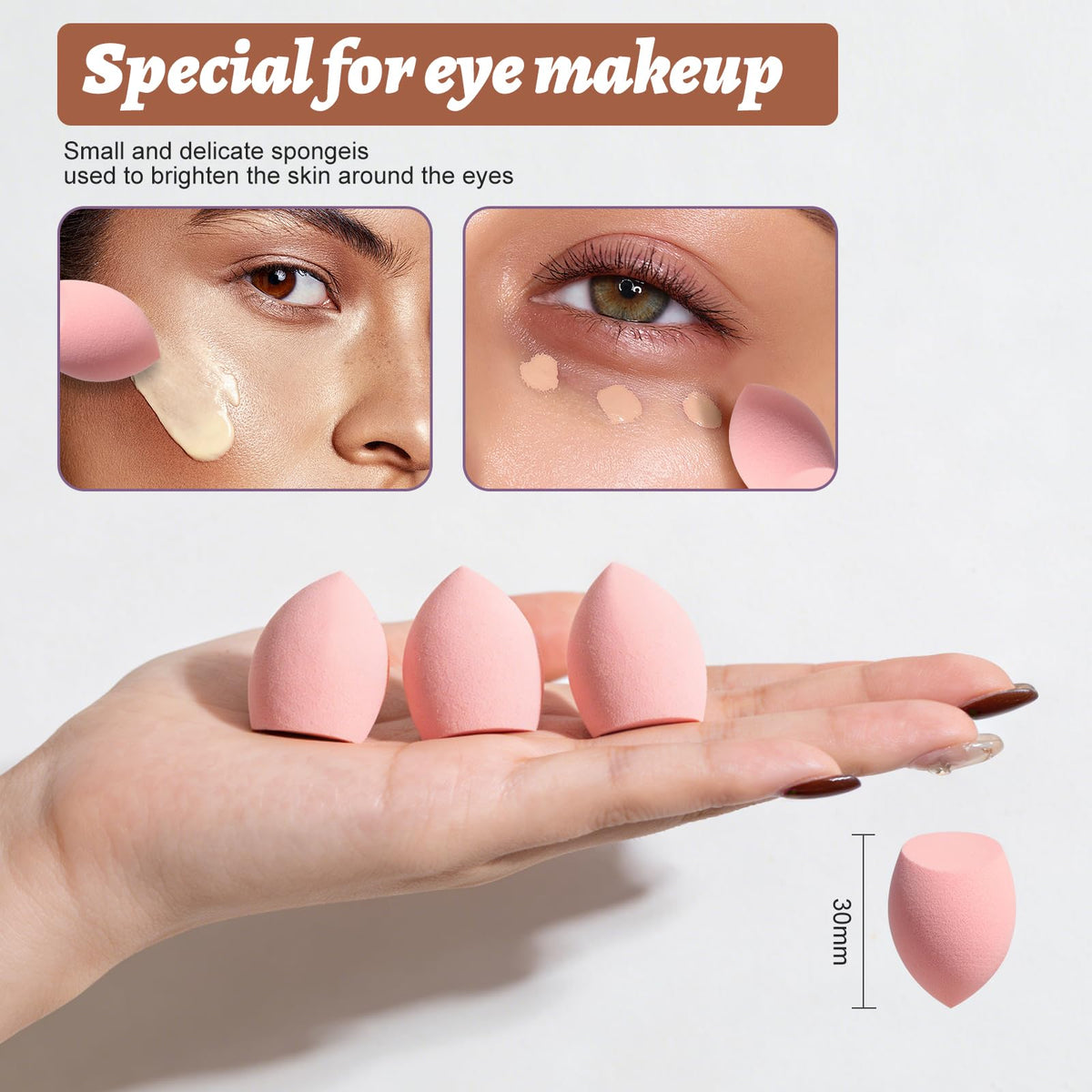 BS-MALL mini makeup sponge for precise application