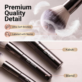 BS-MALL travel case for makeup brushes in stylish design