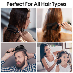 Bsisme Curved Vented Detangler Hair Brush with hanging hole