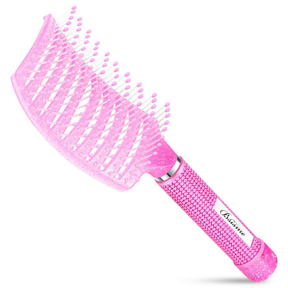 Bsisme Hair Brush front view with soft bristles