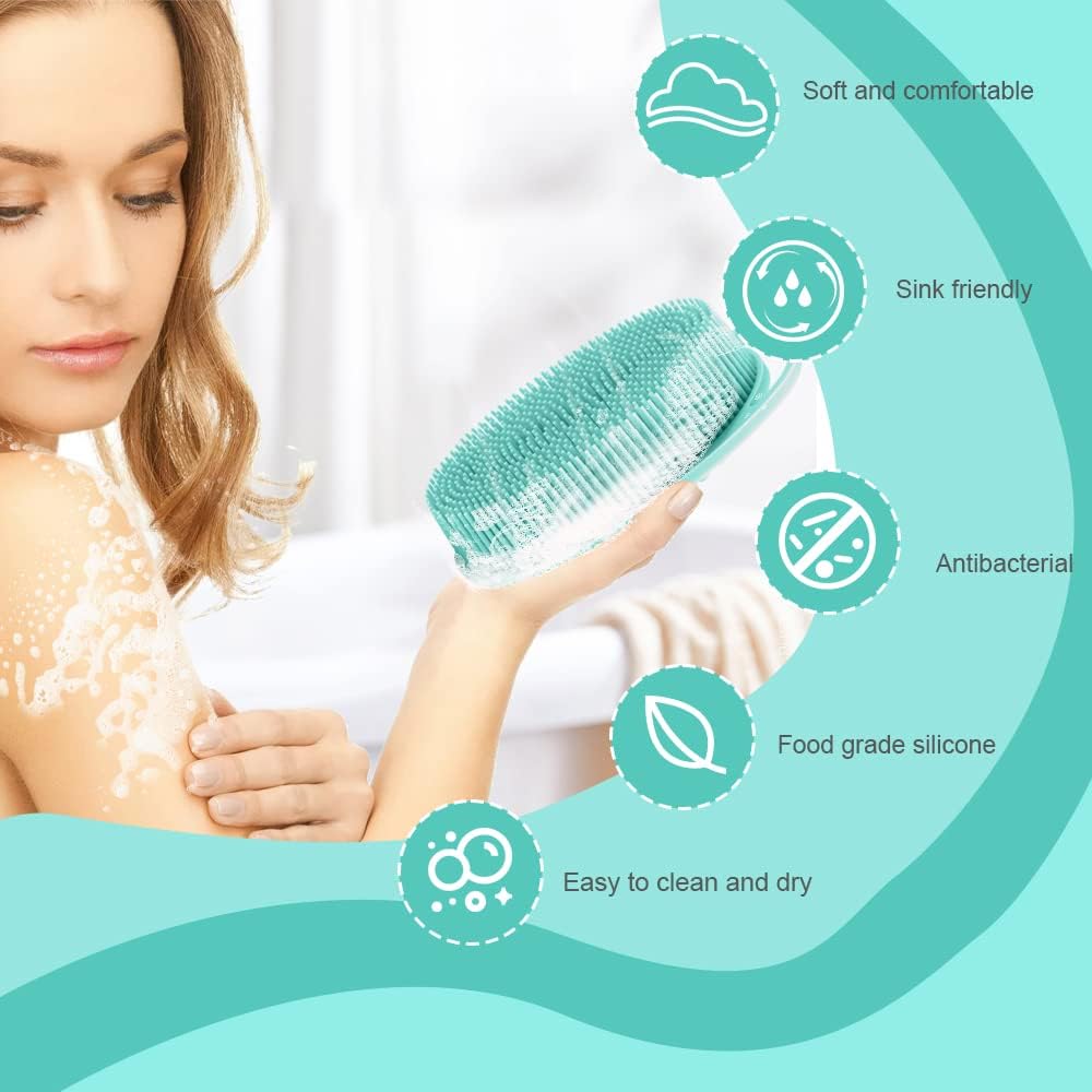 Bsofing Soft Silicone Body Scrubber in a lifestyle setting