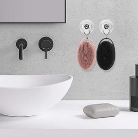 Bsofing Soft Silicone Body Scrubber in use during a shower