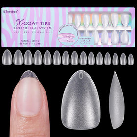 BTArtbox Clear Soft Gel Nail Tips front view in packaging