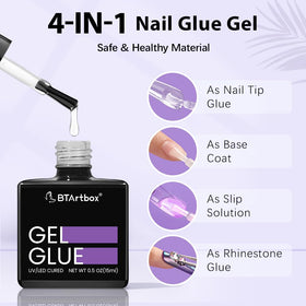 BTArtbox Gel Glue Set with nails extended