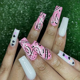 BTArtbox nail tips with tools for DIY nail art