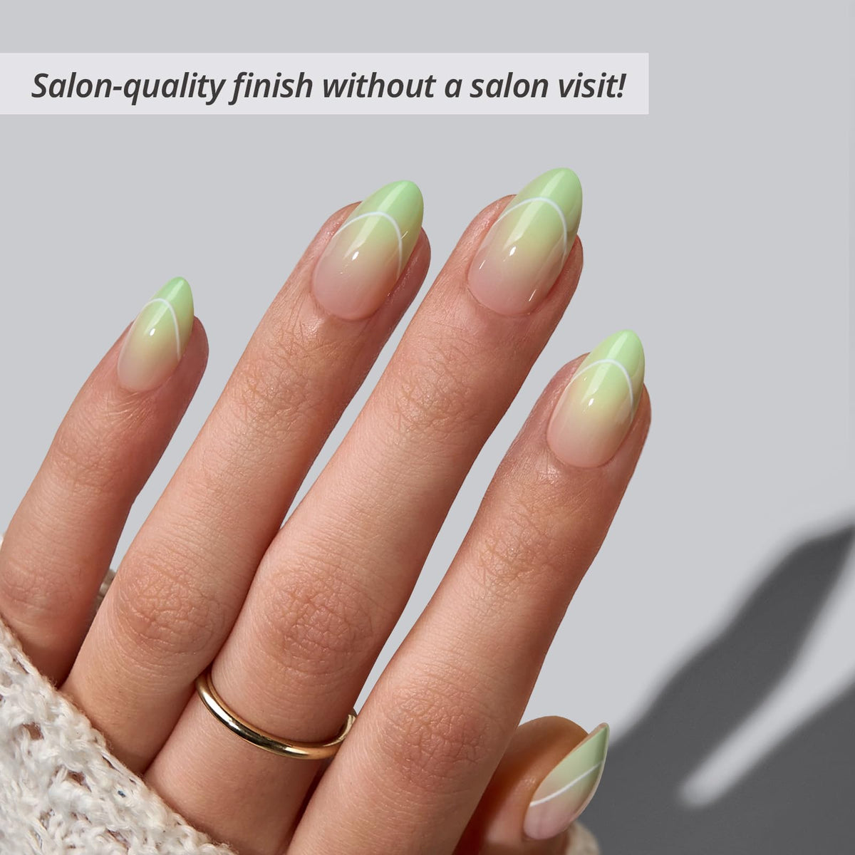 BTArtbox Press On Nails Fresh Reset Green Ombre packaging