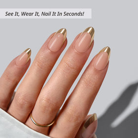 BTArtbox Press On Nails Gilded Countdown side view