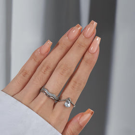 BTArtbox Press On Nails Gold Dust lifestyle scene with nails applied