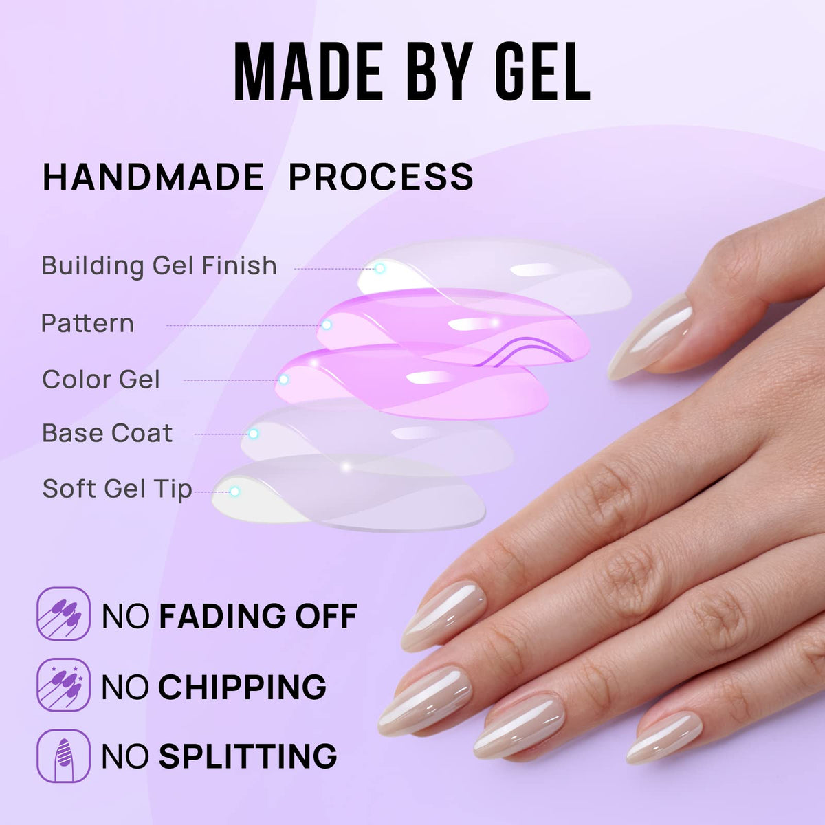 BTArtbox Press On Nails Nuts Glazed lifestyle application