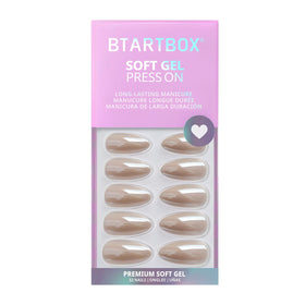 BTArtbox Press On Nails Nuts Glazed with included nail glue