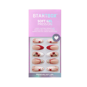 BTArtbox Press On Nails Pinky Swear alongside application guide