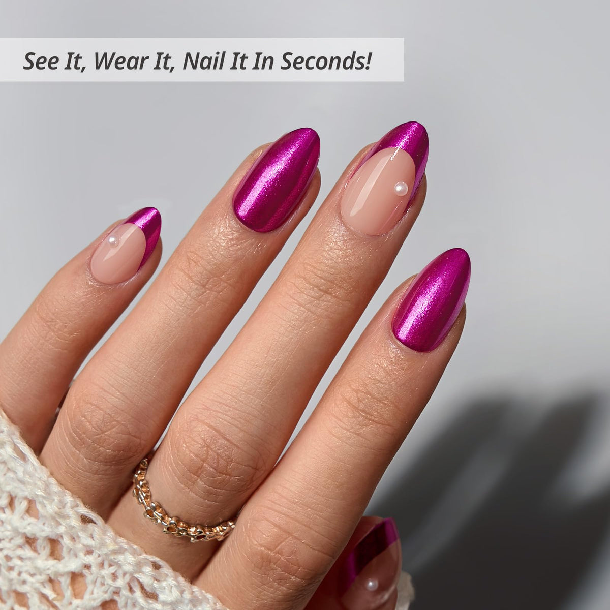 BTArtbox Press On Nails Purple Pact packaging showing contents