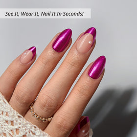 BTArtbox Press On Nails Purple Pact packaging showing contents