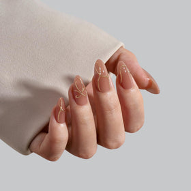 BTArtbox Press On Nails Radiant Ribbons packaging with 32 nails