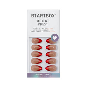 BTArtbox Press On Nails Ruby Slipper showing application guide