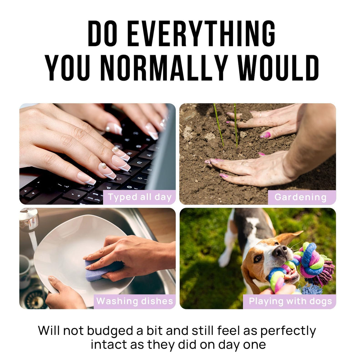 BTArtbox Press On Nails showing different sizes included