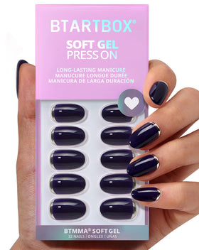 BTArtbox Press On Nails Vintage Silver front view