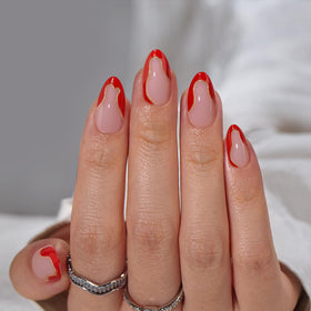 BTArtbox Press On Nails Wildfire Waves packaging with included accessories