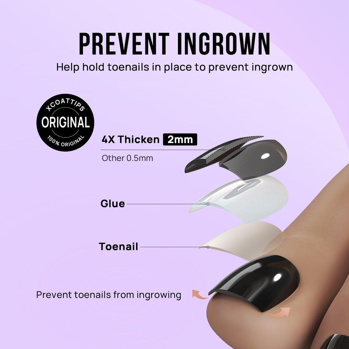 BTArtbox Press On Toenails in a lifestyle setting