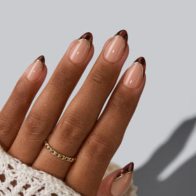 BTArtbox Tortoise Shell Press On Nails with nail glue and accessories