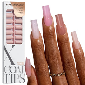 BTARTBOXNAILS 5-Shade Nude Press On Nails front view