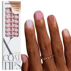 BTARTBOXNAILS Bare 5-Shade Nude Press On Nails front view