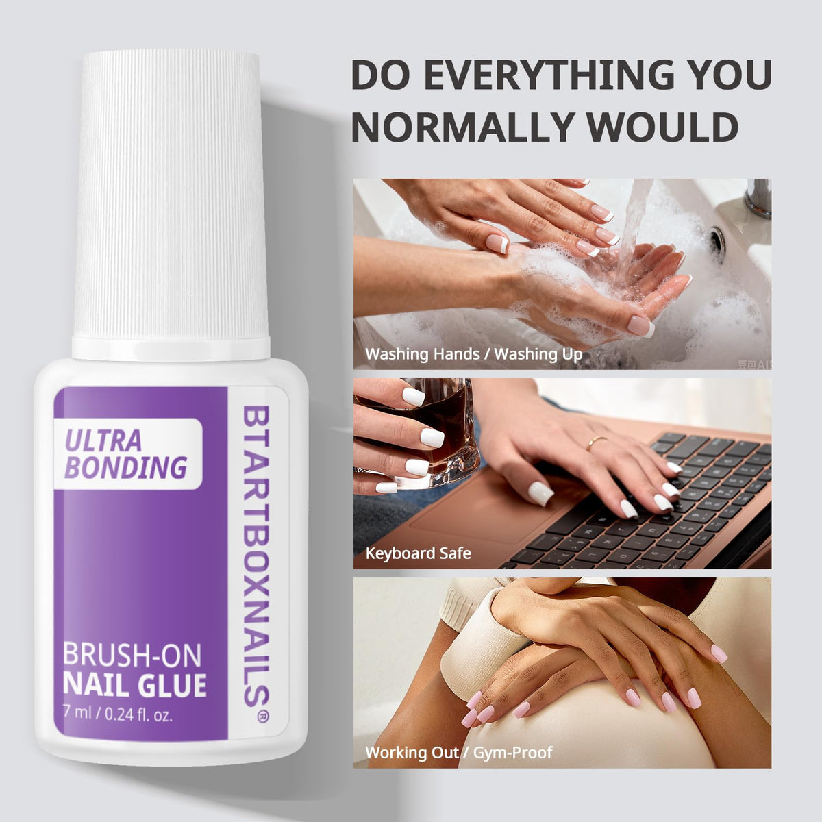 BTARTBOXNAILS Nail Glue for Press Ons packaging