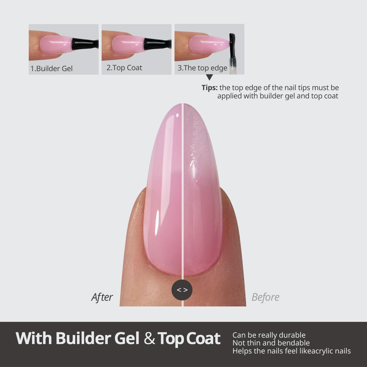 BTARTBOXNAILS press on nails applied on hands