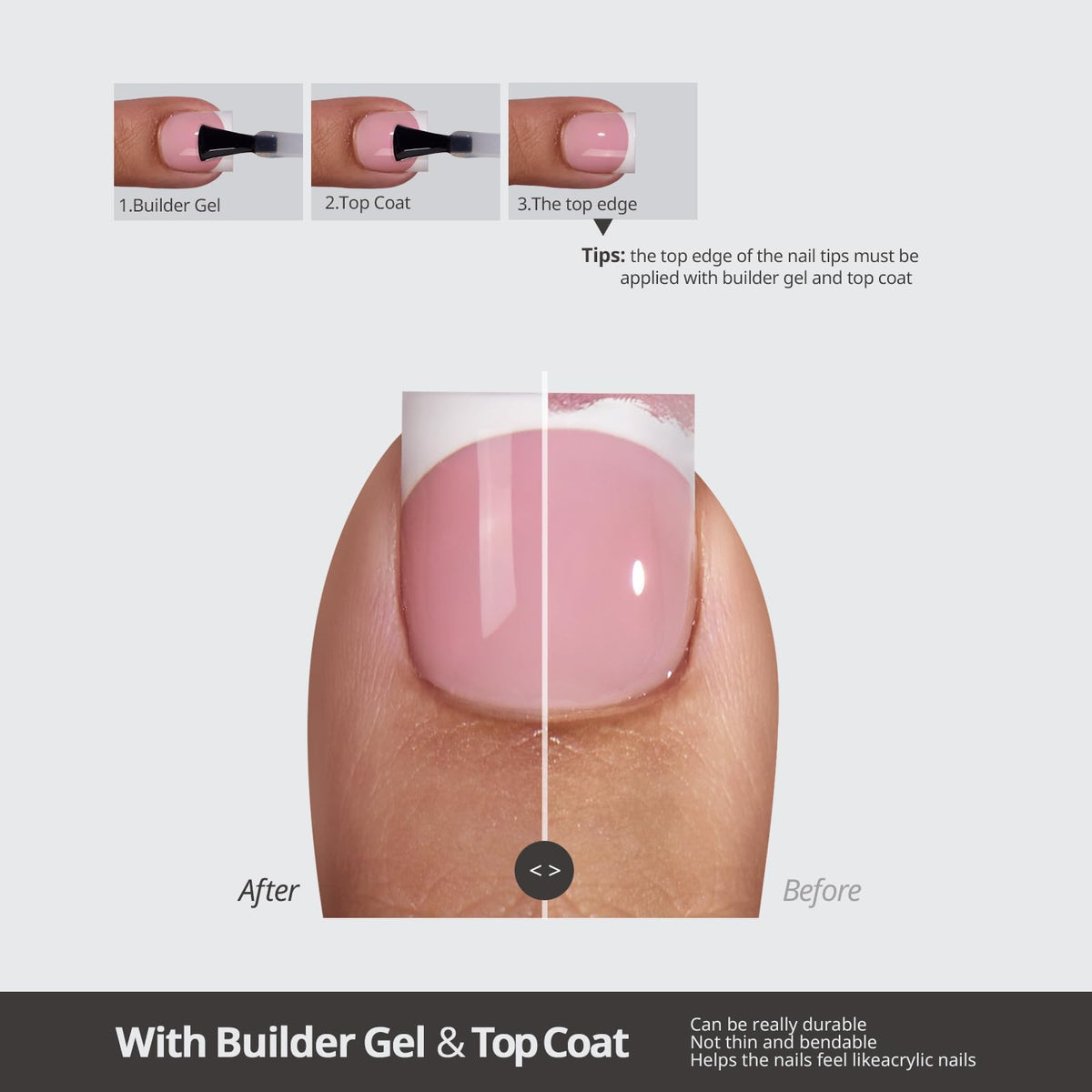 BTARTBOXNAILS Press On Toe Nails application process