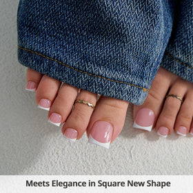 BTARTBOXNAILS Press On Toenails displayed on a hand