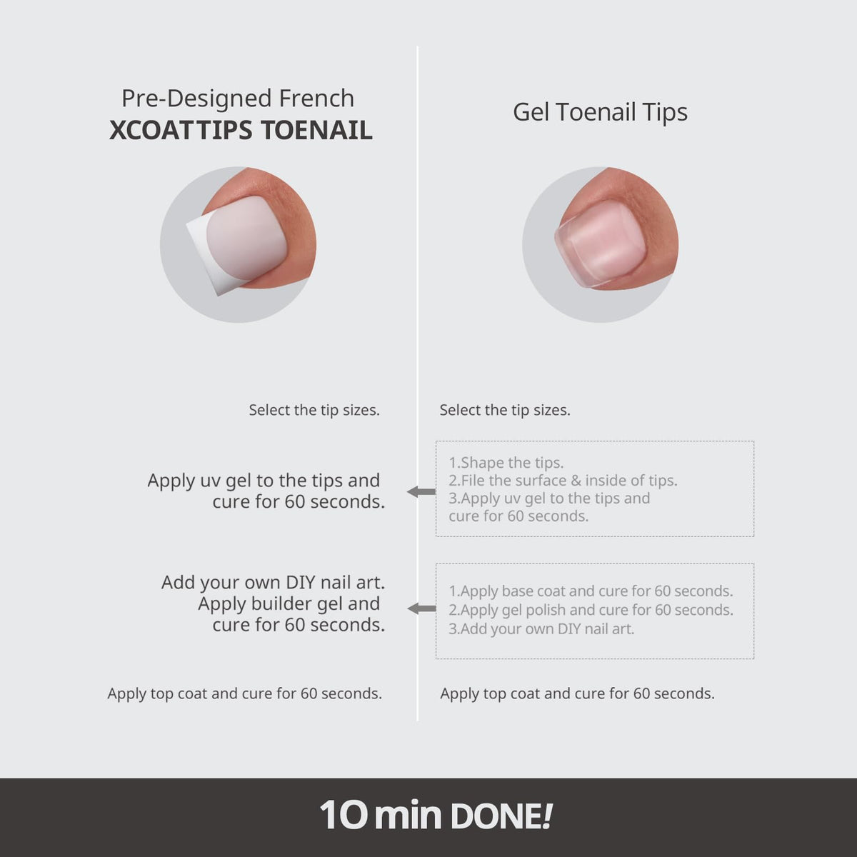 BTARTBOXNAILS Press On Toenails sharp square cat eye lifestyle scene