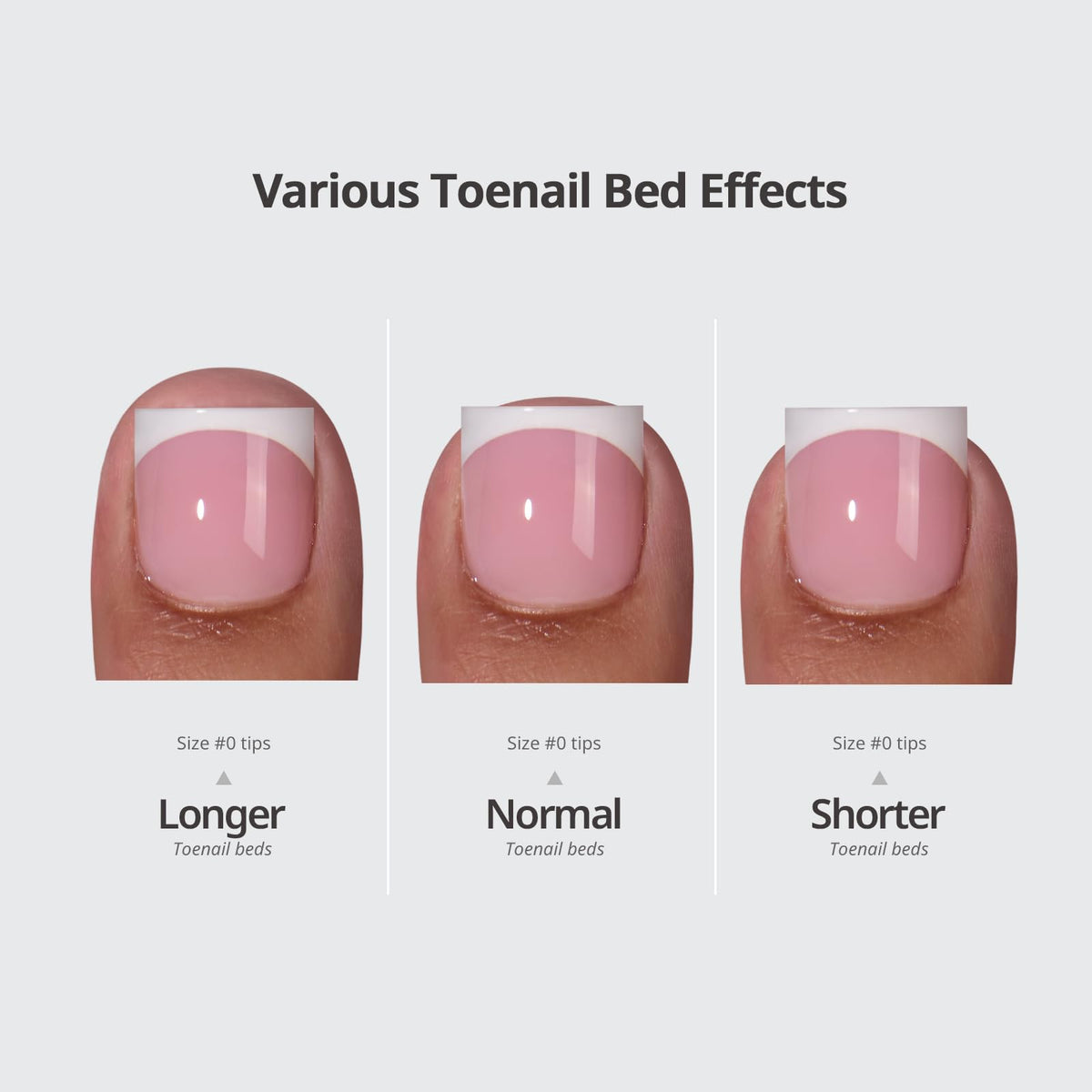 BTARTBOXNAILS Press On Toenails Sharp Square Nude application process